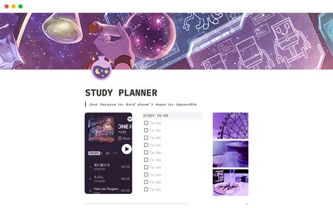 STUDY PLANNER | Notion Template