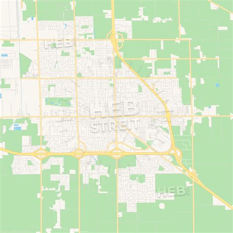 Empty vector map of Manteca, California, USA | HEBSTREITS Sketches | Map vector, Map, Travel maps