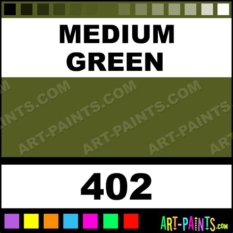 Medium Green Lacquer Airbrush Spray Paints - 402 - Medium Green Paint ...