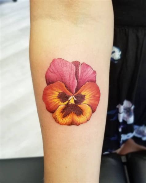 Pansy #danitattooart #annarbortattoo #michigantattooers # ...