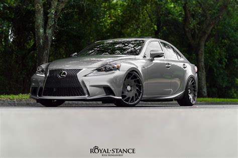 Classy Custom Gray Metallic Lexus IS Put on Dark Smoke VLE Vossen ...