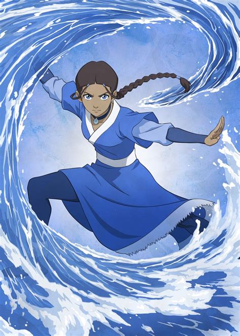 'Katara' Poster, picture, metal print, paint by Avatar: The Last Airbender | Displate