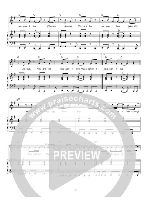 The Reason I Live Sheet Music PDF (Hillsong UNITED) - PraiseCharts