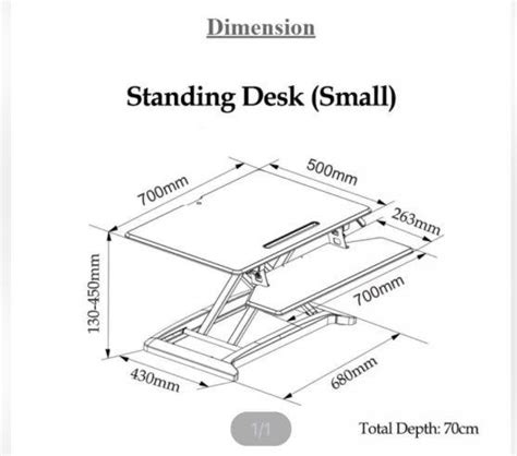 Standing desk converter, Furniture & Home Living, Furniture, Tables & Sets on Carousell