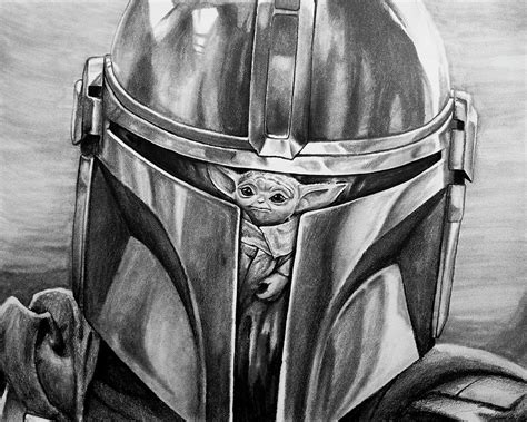 Helmet Reflection Drawing by Aaron Spong