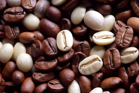 Premium AI Image | Coffee beans white