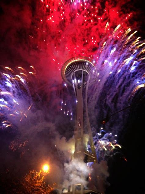 Seattle space needle fireworks | Space needle seattle, Space needle ...