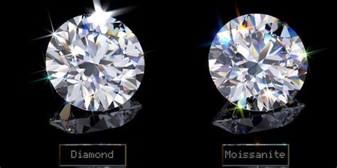 Moissanite Vs Diamond Side By Side Comparison