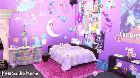 MoonRide! | Sims 4 bedroom, Sims 4 cc furniture, Anime bedroom ideas