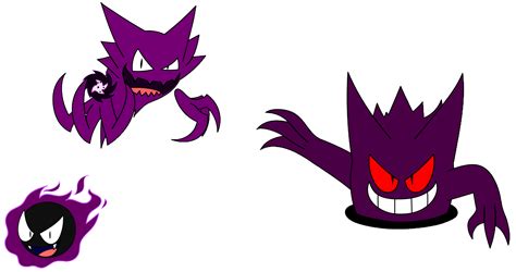 The Gengar Evolution Line by RetracGamer on DeviantArt