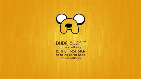 Anime, Yellow, Quote, Jake The Dog, Cartoon, Adventure Time Wallpapers HD / Desktop and Mobile ...