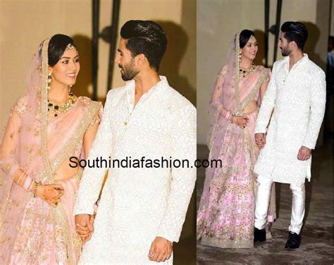 Shahid Kapoor - Mira Rajput Wedding – South India Fashion