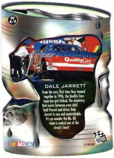 DALE JARRETT 1999 Press Pass Oil Cans Die Cut UPS ESPN ABC Winston Cup ...