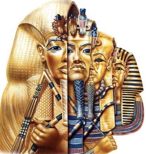 All the layers of Tutankhamun’s sarcophagus : r/interestingasfuck