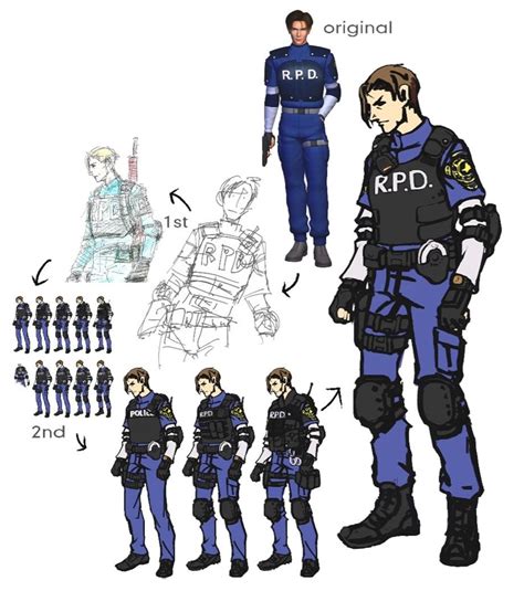 Leon S. Kennedy Concept Artwork from Resident Evil 2 (2019) #art # ...