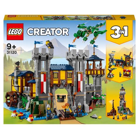 LEGO Creator 3-in-1 Set 31120 Mittelalterliche Burg | Smyths Toys ...