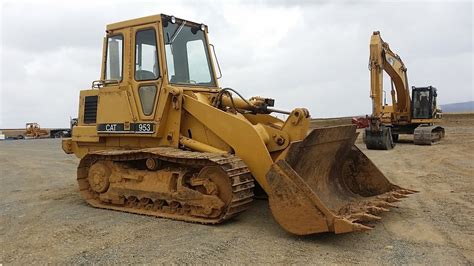 1985 Cat 953 crawler loader - YouTube