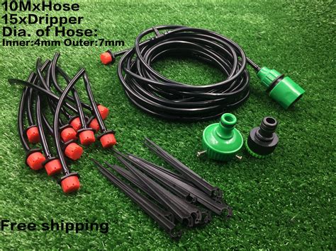 2017 10m Drippers Micro Dripper Irrigation Kits Plant Self Watering ...