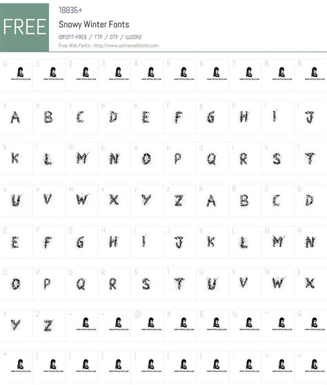 Snowy Winter V2 1.00 November 11, 2013, initial release Fonts Free Download - OnlineWebFonts.COM