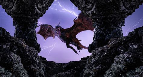 Dragon Cave Fantasy Art Digital Art by Tim Hill - Fine Art America