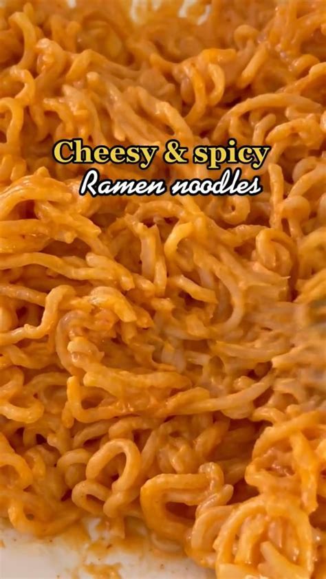 Cheesy spicy ramen noodles – Artofit