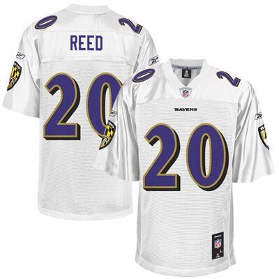 Reebok Ed Reed Baltimore Ravens Youth Replica Jersey - White - CBSSports.com Shop