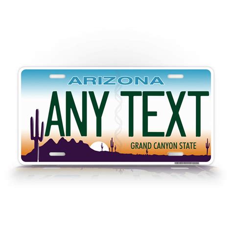 Buy SignsAndTagsOnline Custom Arizona State License Plate AZ Cactus Auto Tag Official Replica ...