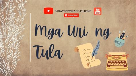 MGA URI NG TULA - YouTube