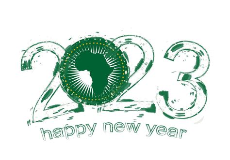 2023 Year in grunge style with flag of African Union. 13130771 Vector Art at Vecteezy