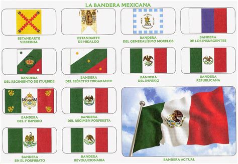 Monografía de la bandera de México para imprimir y armar en diferentes tamaños - AlexDuve