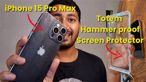 Totem Hammer Proof Screen Protector for iPhone 15 Pro Max! How to Apply Totem Screen Protector ...