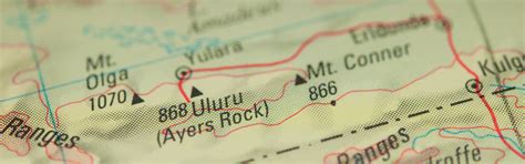 Map of Uluru | Uluru Australia