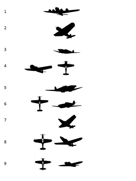 Ww2 Plane Silhouette at GetDrawings | Free download