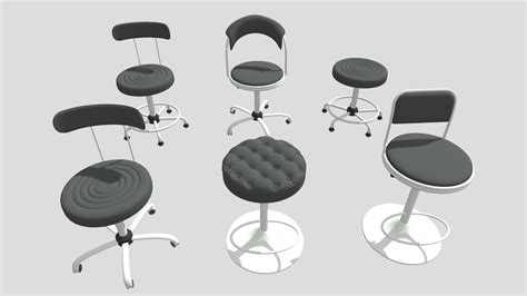 Office Chair - Swivel chair - Bar chair - Office - Download Free 3D model by chenshiwen [5dbc37f ...