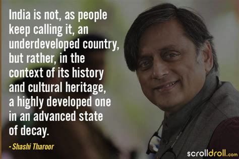 30 Powerful Shashi Tharoor Quotes About The Idea India