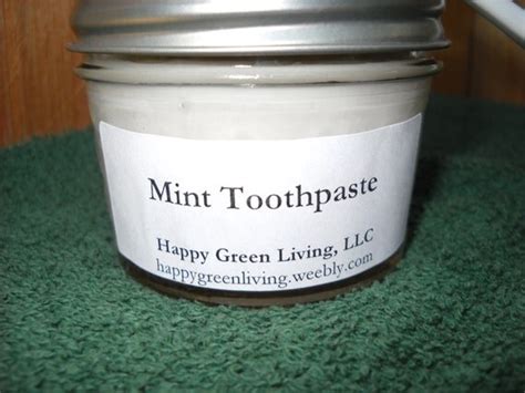 All Natural Non-Fluoride Mint Toothpaste by HappyGreenLiving