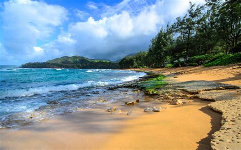 Haena Beach Kauai Hawaii Isl Desktop Background 598728 : Wallpapers13.com