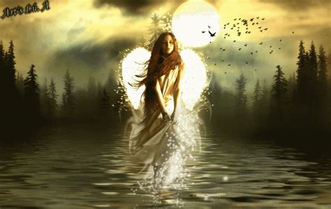 anjo Samhain, Bizarre Books, Angel Artwork, Night Sky Wallpaper, Girl In Water, Ange Demon ...