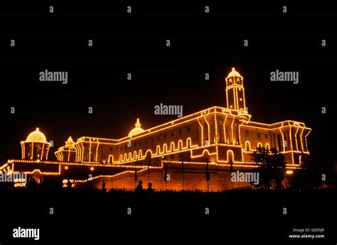 Rashtrapati bhavan night hi-res stock photography and images - Alamy