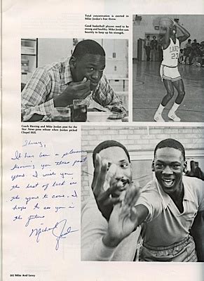 Lot Detail - 1981 Michael Jordan's High School Yearbook Signed at the ...