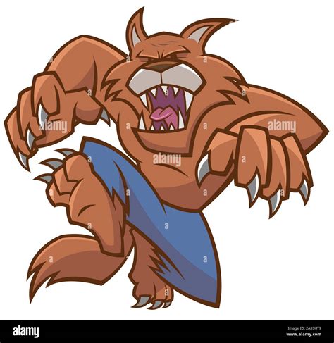 Vector illustration of Halloween werewolf cartoon Stock Vector Image ...