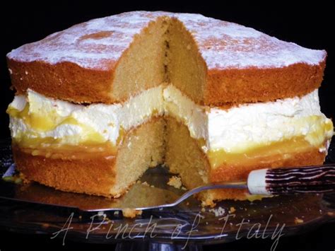 Lemon Curd Sponge Cake, Recipe, A Pinch of Italy