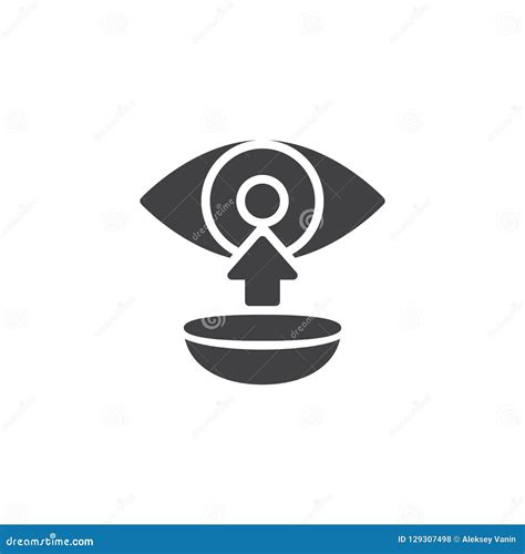 Eye Contact Lens Vector Icon Stock Vector - Illustration of lens, logo ...