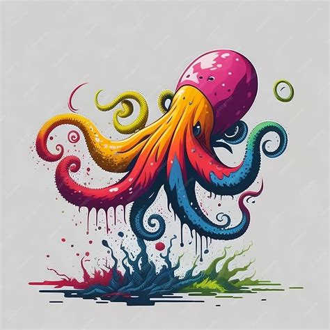 Premium AI Image | A detailed illustration octopus