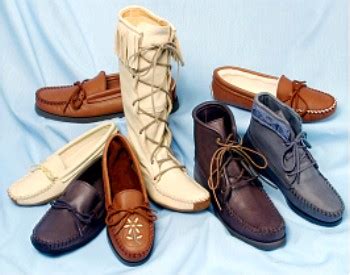 Deerskin Moccasin Boots, Shoes, and Slippers for Women