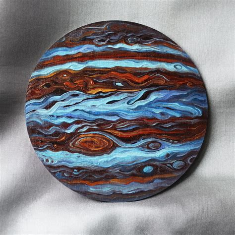 Jupiter Planet Original Art Jupiter Oil Painting Space Solar - Etsy