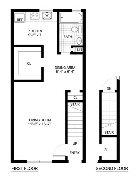 Simple Apartment Floor Plan - floorplans.click