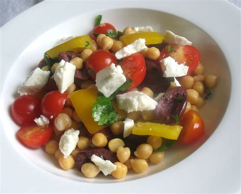 Chickpea, Olive and Feta Salad with Chat Masala Dressing | Lisa's Kitchen | Vegetarian Recipes ...