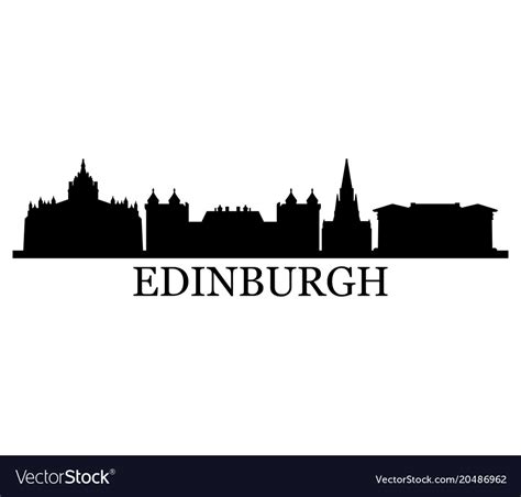 Edinburgh skyline Royalty Free Vector Image - VectorStock