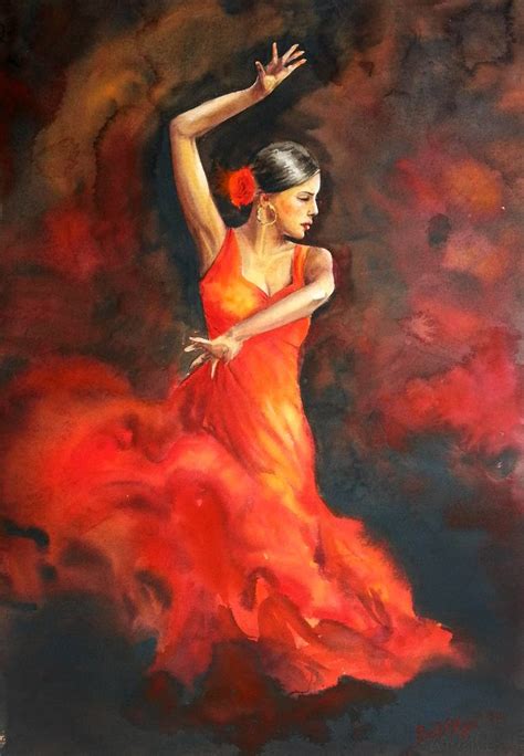 Spanish Dancer Painting at PaintingValley.com | Explore collection of Spanish Dancer Painting